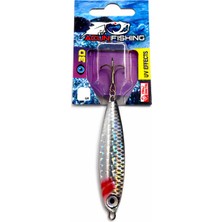 Acun Fishing Metal Jig Olta Kaşığı 3D Balık Avı Kaşığı Gümüş (Silver Sardine) 18GR