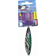 Acun Fishing Metal Jig Olta Kaşığı 3D Balık Avı Kaşığı Zebra Desen 18GR