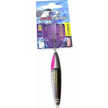 Acun Fishing Metal Jig Olta Kaşığı 3D Balık Avı Kaşığı Pembe-Siyah 18GR