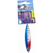 Acun Fishing Metal Jig Olta Kaşığı 3D Balık Avı Kaşığı Mavi-Beyaz-Kırmızı 18GR