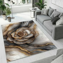 Colorix Carpet Dijital Baskı Dekoratif Kaymaz Taban Antibakteriyel Yıkanabilir Halı NO:2707