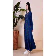 Fibula Otantik ve Bohem Işlemeli %95 Pamuk Standart Beden Ithal Maxi Elbise 36-46 Bedenlere Olur