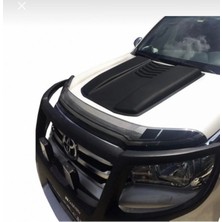 Aftermarket 2015-2020 Toyota Hilux Kaput Koruma Kabartma Kaplama Scoop Mat Siyah