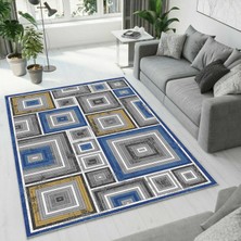 Colorix Carpet Dijital Baskı Dekoratif Kaymaz Taban Antibakteriyel Yıkanabilir Halı NO:2540