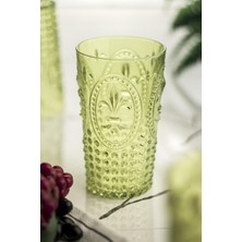 Akrilik Yeşil Tekli Uzun Bardak & Su Meşrubat Bardağı 750 ml ( Büyük Boy & Cam Değildir )