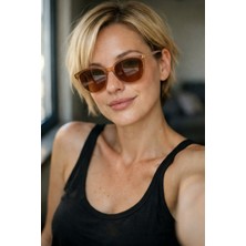 Allure Warm Orange UV400 Polarize Premium Çelik Menteşe Güneş Gözlüğü