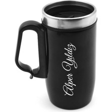 vegahediye v vega Kişiye Özel Hediyelik 280ML Siyahbardak Termos