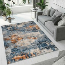 Colorix Carpet Dijital Baskı Dekoratif Kaymaz Taban Antibakteriyel Yıkanabilir Halı NO:2447