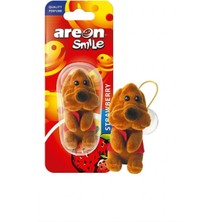 Işıltı Design Oto Araç Kokusu Köpek Figürlü Dekoratif Oto Dikiz Aynası Kokusu Smile Strawberry