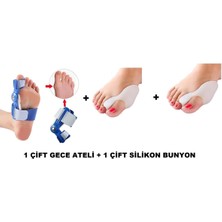 Feyza Design Baş Parmak Eğriliği Aparatı ve Kemik Bunyon Gece Ateli