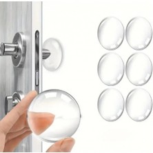 EkoAlışverişDünyam Şeffaf  Silikon Mobilya ve Kapı Durdurucu Darbe Pedi 6 Lı (5510)