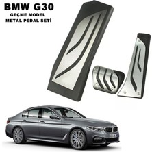 Oto Aksesuarcım Bmw 5 Serisi G30 M Sport 20I 2017-2023 Uyumlu Geçme Otomatik Pedal Seti Orijinal Siyah Krom