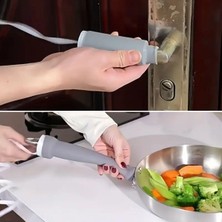 EkoAlışverişDünyam Isıya Dayanıklı Silikon Kauçuk Tencere,kapı Tutma Kılıfı Kendinden Küçülen,her Sapa Uyumlu Tava Kulp Yalıtımı 12-15 cm (5510)