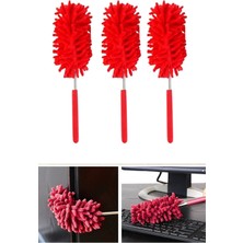 EkoAlışverişDünyam 2 Li Set Mikrofiber Teleskobik Toz Alma -Antistatik Toz Püskülü Duster (5510)