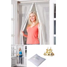 EkoAlışverişDünyam Mıknatıslı Kapı Sinekliği Tül Perde 105 x 210 cm (5510)