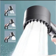 EkoAlışverişDünyam Yeni Nesil Çok Masajlı Fonksiyonlu Ayarlanabilir Arıtmalı Krom Kaplı Duş Başlığı El Duşu (5510)