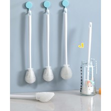 EkoAlışverişDünyam Kavanoz ve Biberon Yıkama Fırçası Silikon Beyaz (5510)