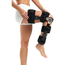 Feyza Design Açı Ayarlı Diz Breysi (Butonlu) 58 cm – Hareket Kontrollü Dizlik