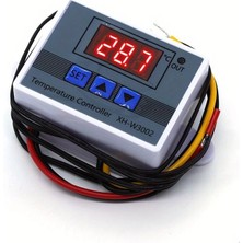 Alvo Store Buğz Dijital Termostat XH-W3002 LED Ekranlı Sıcaklık Kontrol Cihazı 220V ( Buğz )