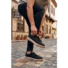 Pepita E385 Rahat Hafif Keten Özel Tasarım Spor Sneaker Erkek Ayakkabı