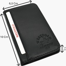 Westpolo Hakiki Eskitme Deri Bol Kart Bölmeli Unisex Kartlık - Antrasit