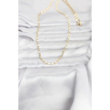 Alvo Store Buğz cm 14K Gold Renk Ezme Zincir 60 cm Kadın Kolye - Buğz