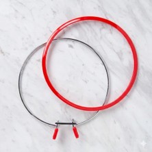 Sepet Pazarola Metal Yaylı Kasnak Orta Boy | Nakış Kasnağı 12,6 cm