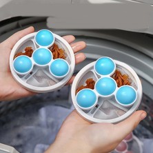 EkoAlışverişDünyam 1 Adet Çamaşır Makinesi Için Peçete -Toz- Evcil Tüyü Toplayıcı Yıkanabilir Tüy Toplayıcı File Aparat