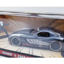 Jada Toys Marvel Spider-Man Venom & 2008 Dodge Viper 1:24 Die-Cast Model Araba Koleksiyon Seti