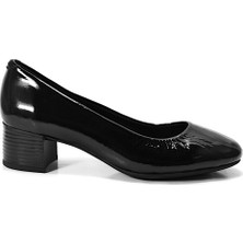 Beety 04.535 Hakiki Deri Anatomik Kısa Kalın Topuklu Kadın Ayakkabı