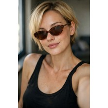 Quinley Issue Premium Series Çelik Menteşeli  UV400 Polarize Filitre Kadın Güneş Gözlüğü Leopar