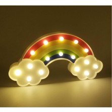 Rengarenk Gökkuşağı Bulut LED Işıklı Gece Lambası