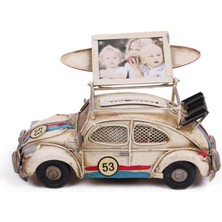 Dekoratif Metal Araba Çerçeveli ve Kumbaralı Hediyelik