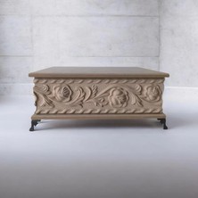 Ahşap Boyanabilir- Çiçek Desenli-Takı-Makyaj-Aksesuar- Çok Amaçlı Dekoratif Kutu