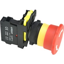 Gwest A5 - 01ZS 40MM Kalıcı Mantar Buton 1nc Kırmızı 10 Adet