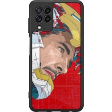 Samsung Galaxy A22 Uyumlu Iron Man ( Demir Adam ) Tasarımlı Glossy Premium Kılıf