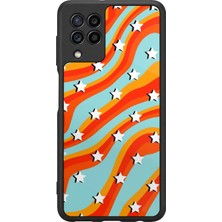 Samsung Galaxy A22 Uyumlu Retro Yildizlar Tasarımlı Glossy Premium Kılıf