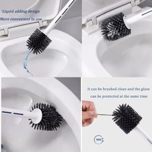 TE Dükkan Buğz Deterjan Hazneli Silikon Tuvalet Fırçası