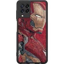 Samsung Galaxy M22 Uyumlu Iron Man ( Demir Adam ) Tasarımlı Glossy Premium Kılıf
