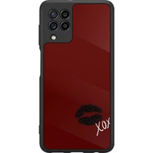 BG AKSESUAR Samsung Galaxy A22 Uyumlu Kalp Love Tasarımlı Glossy Premium Kılıf