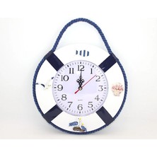 TE Dükkan Buğz Ahşap Marin Duvara Asmalı Saat