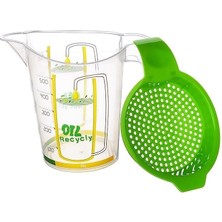 EkoAlışverişDünyam Kızartma Yağı Süzgeci - Sıvı Yağ Süzgeci 500ML