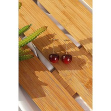 Alvo Store Buğz Gold Renk Kiraz Model Kadın Küpe - Buğz