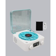 Alvo Store Buğz Gece Lambası Stereo Bluetooth Hoparlör Dijital Saatli Vintage Tasarım Çok Fonksiyonlu - Buğz