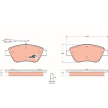 TRW Ön Balata Doblo-Albea-Lınea-Stılo-Fıorıno 1.3Mjtd-Bıpper-Nemo 1.4 Hdı Fişli 4254.06-55175317-55174420-WVA23705