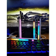Alvo Store Buğz Rgb Sese Duyarlı Taşınabilir Ekolayzer LED Çubuk