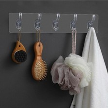 Alvo Store Buğz Çok Amaçlı Kendinden Yapışkanlı 5li Şeffaf Askı