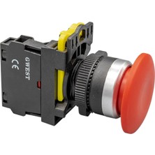 Gwest A5 - 01M 40MM Kayıcı Mantar Buton 1nc Kırmızı 10 Adet