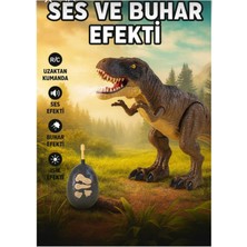 Magicway Işıklı Sesli Buhar Atan Yürüyen Pilli Gerçekçi Oyuncak Dinozor Uzaktan Kumandalı (Kutu 28*38CM)