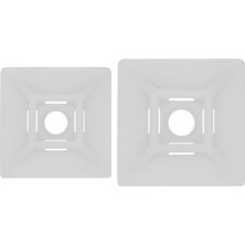 Gwest Hw - 4A Yapışkanlı Kroşe 28X28 mm Beyaz 100 Adet